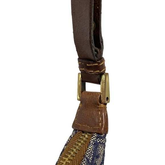 Dior/christian Dior Shoulder Bag Street Chictrotter Navy And Ivory And Brown - Picture 14 of 16